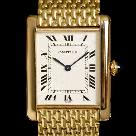 watch cartier tank|cartier military tank watch.